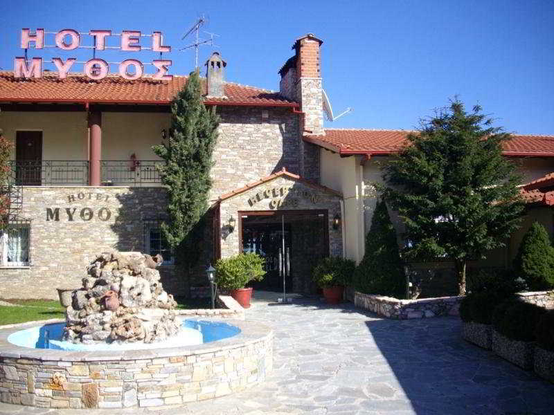 Mythos Hotell Elatochori Exteriör bild